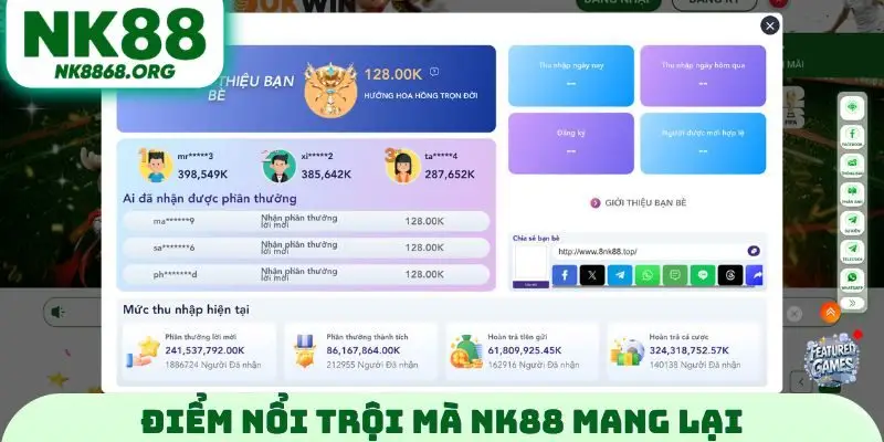 Điểm nổi trội mà NK88 mang lại