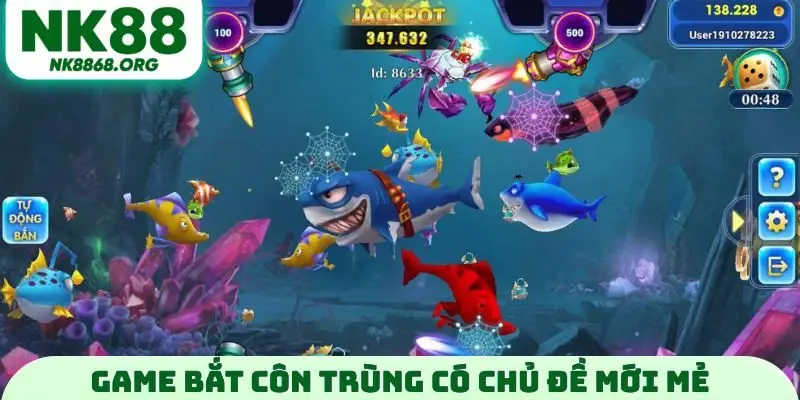 Game Bắt Côn Trùng có chủ đề mới mẻ