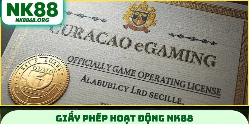 Giấy phép hoạt động NK88